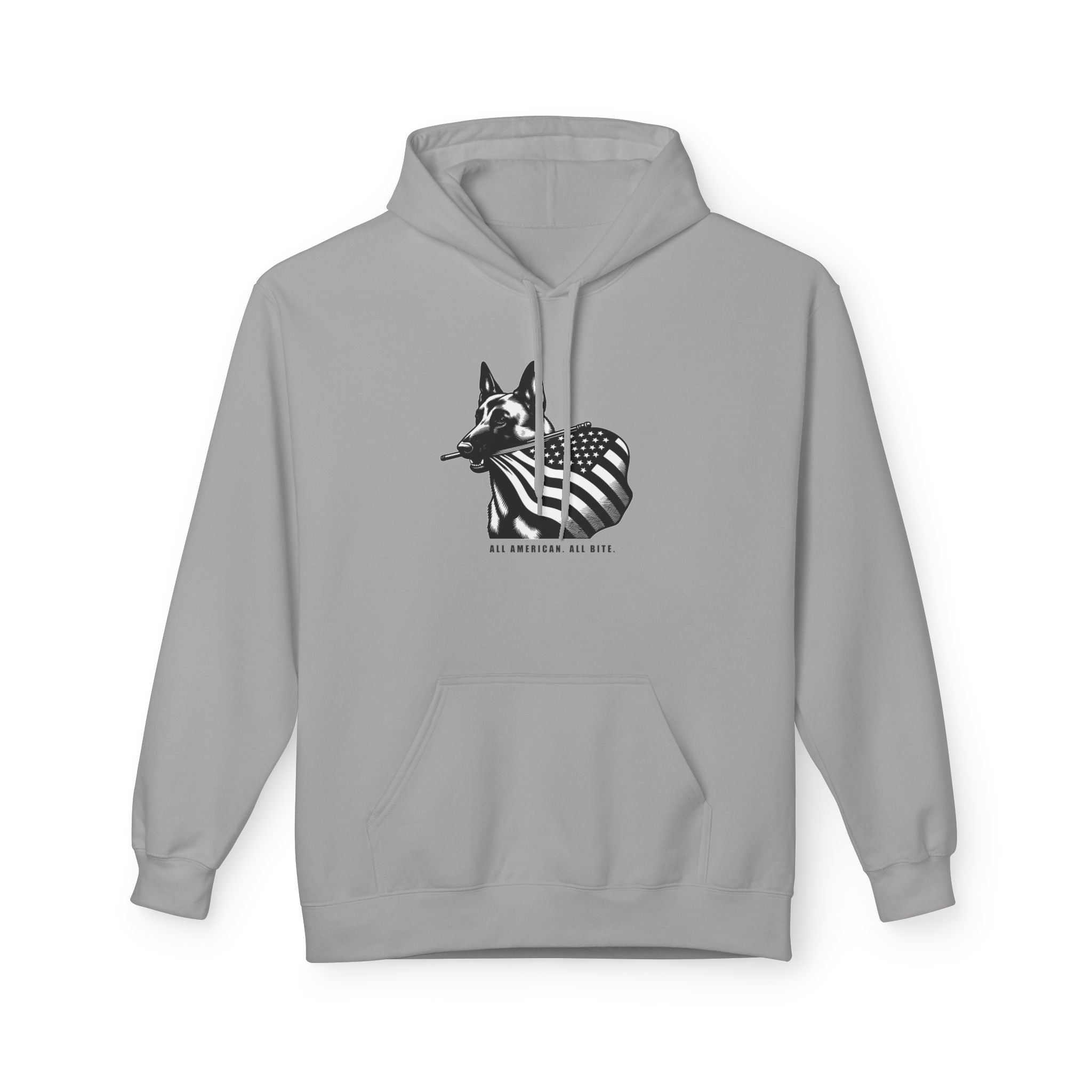 All American Dog Fleece Hoodie - Cozy Unisex Pullover.