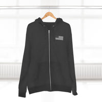 Team Montaga Unisex Zip Hoodie with Team Montaga and Flag Design.
