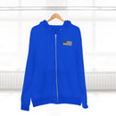 Team Montaga Unisex Zip Hoodie with Team Montaga and Flag Design.