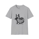 Belgian Malinois Graphic Tee - Casual Fit, Unisex Softstyle Crew-Neck.