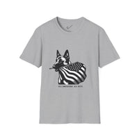 Belgian Malinois Graphic Tee - Casual Fit, Unisex Softstyle Crew-Neck.