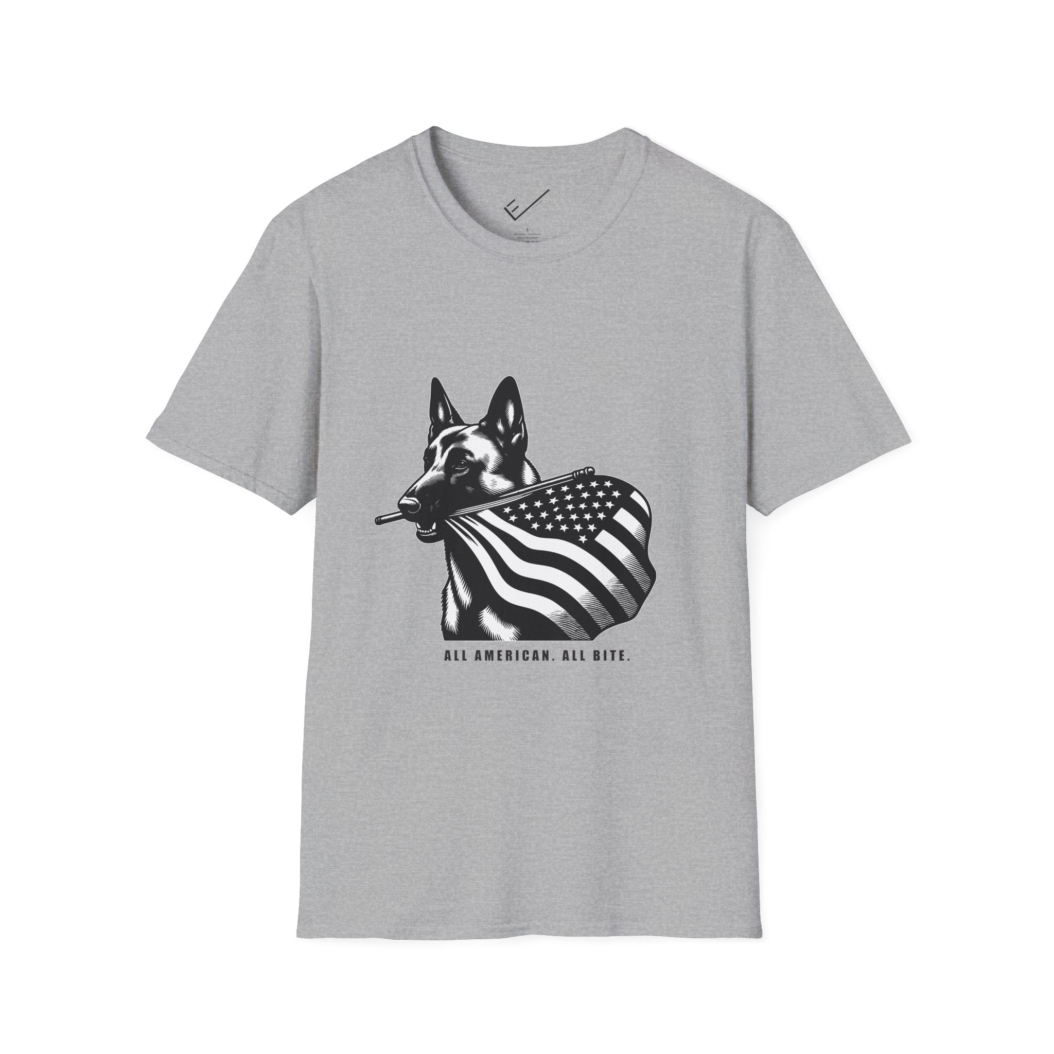 Belgian Malinois Graphic Tee - Casual Fit, Unisex Softstyle Crew-Neck.