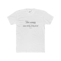 "Two Wings on the same dirty , dirty bird" Tee: Tapered Fit, Unisex Lightweight Combed Cotton Crew Neck.