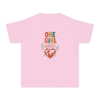 "One Girl Makes the World" Short Sleeve Youth Tee