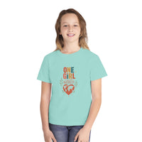 "One Girl Makes the World" Short Sleeve Youth Tee