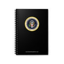 Montaga Spiral Notebook, Ruled Line, Custom Journal / Notebook, Black Cover
