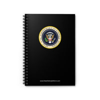 Montaga Spiral Notebook, Ruled Line, Custom Journal / Notebook, Black Cover