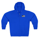 Team Montaga Unisex Zip Hoodie with Team Montaga and Flag Design.