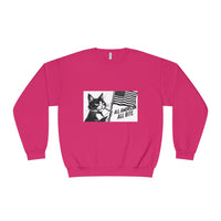 All American Cat Sweatshirt, Unisex Cozy Casual Wear