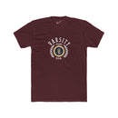 Montaga Podcast Varsity Tee: Tapered Fit, Unisex Lightweight Combed Cotton Crew Neck.