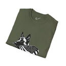 Belgian Malinois Graphic Tee - Casual Fit, Unisex Softstyle Crew-Neck.