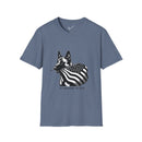 Belgian Malinois Graphic Tee - Casual Fit, Unisex Softstyle Crew-Neck.