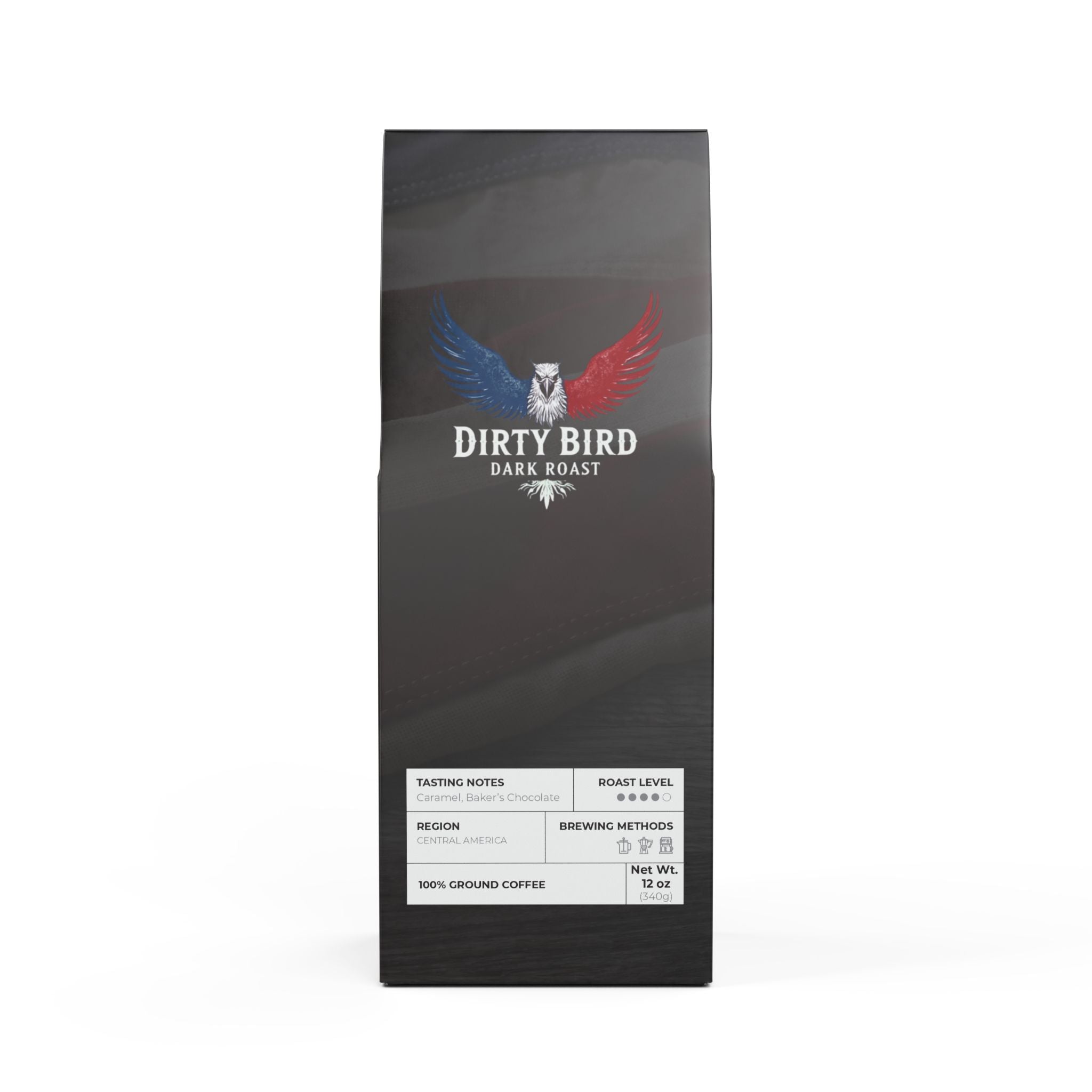 Dirty Bird Dark Roast Coffee Blend (Med-Dark Roast)