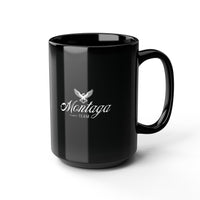 Team Montaga Ceramic Mug in black: 11oz & 15oz sizes