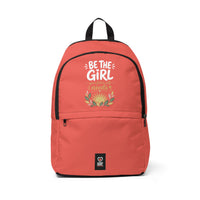 “Be the Girl Your Future Self Needs” Inspirational Backpack
