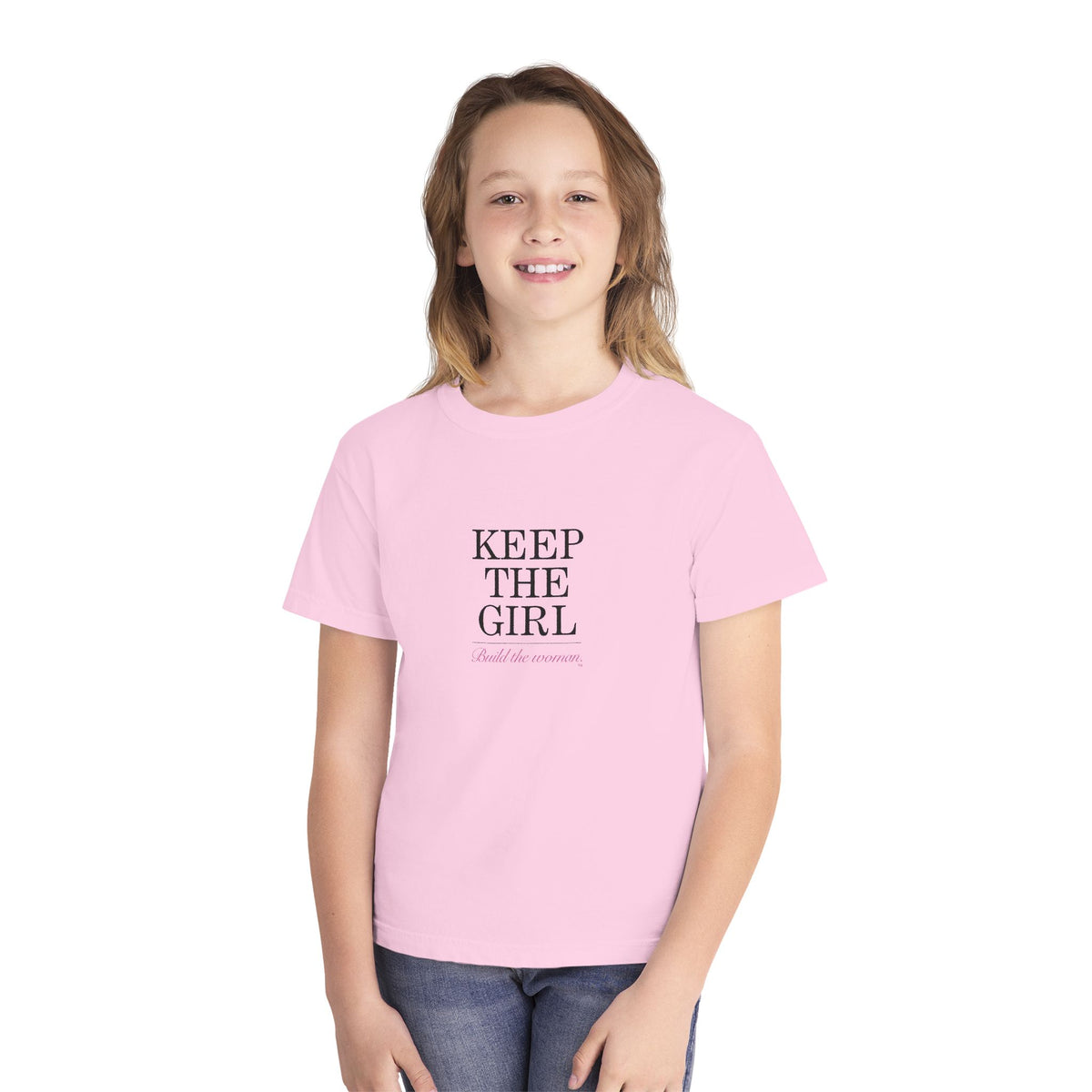 "Keep The Girl | Build The Woman" Short Sleeve Youth Tee