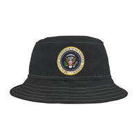 Montaga Seal Bucket Hat Casual Headwear in Black