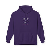 "Keep The Girl | Become The Woman" Fleece Hoodie - Cozy Pullover.