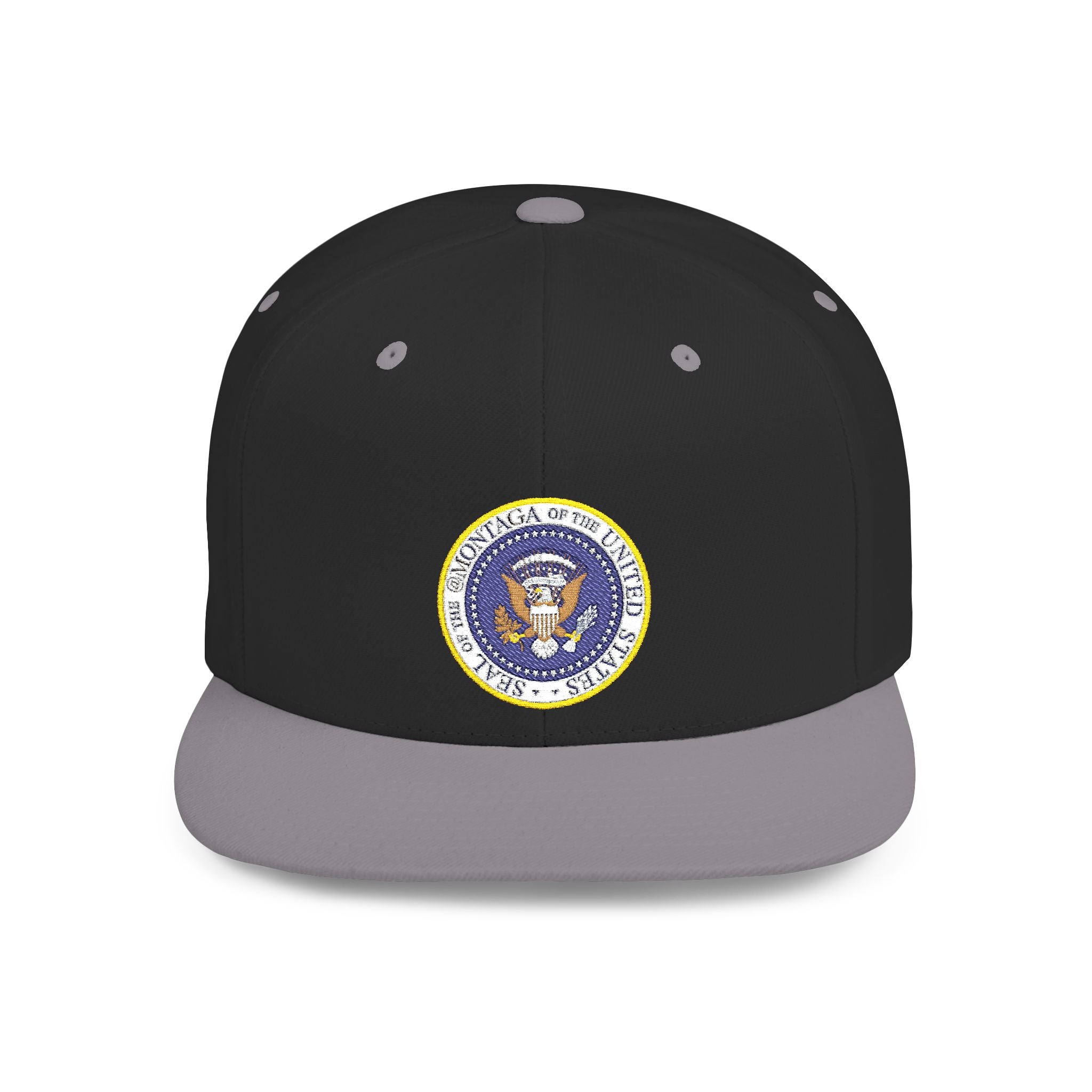 The Montaga Podcast Stylish Flat Bill Snapback Hat.