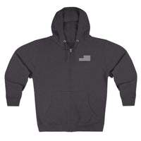 Team Montaga Unisex Zip Hoodie with Team Montaga and Flag Design.