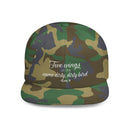 "Two wings on the same dirty, dirty bird" Flat Bill Snapback Hat.