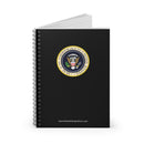 Montaga Spiral Notebook, Ruled Line, Custom Journal / Notebook, Black Cover