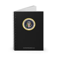Montaga Spiral Notebook, Ruled Line, Custom Journal / Notebook, Black Cover