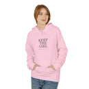 "Keep The Girl | Become The Woman" Fleece Hoodie - Cozy Pullover.