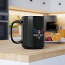 Dirty Bird Dark Roast Ceramic Mug in black: 11oz & 15oz sizes