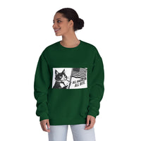 All American Cat Sweatshirt, Unisex Cozy Casual Wear