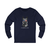All American Dog Long Sleeve Tee, Unisex Long Sleeve T-Shirt.