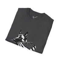 Belgian Malinois Graphic Tee - Casual Fit, Unisex Softstyle Crew-Neck.