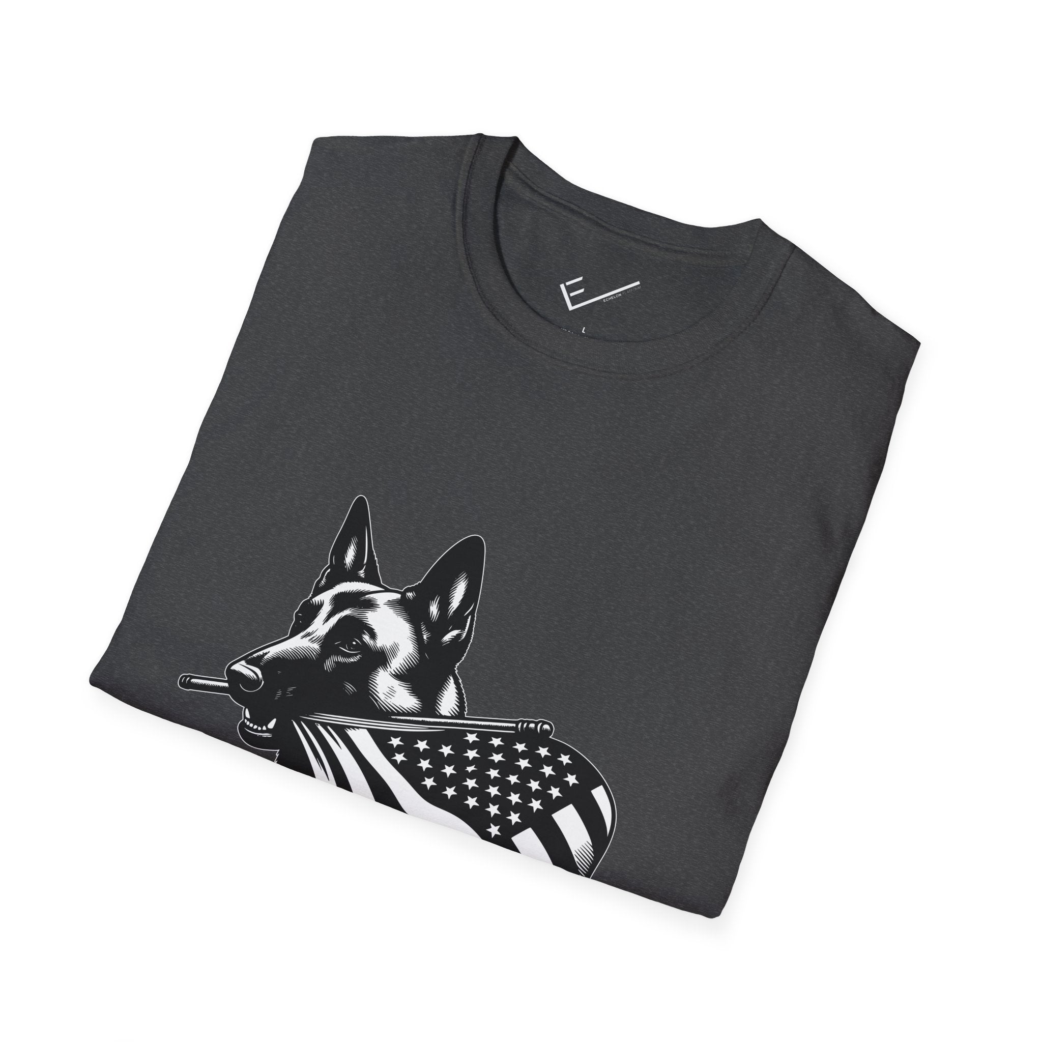 Belgian Malinois Graphic Tee - Casual Fit, Unisex Softstyle Crew-Neck.