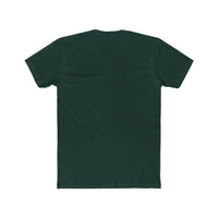 "Hello My Name is Daddy" Tee: Green name tag design. Tapered Fit, Combed Cotton Crew Neck.