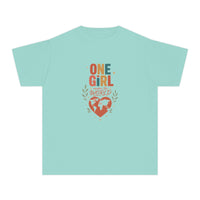 "One Girl Makes the World" Short Sleeve Youth Tee