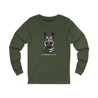 All American Dog Long Sleeve Tee, Unisex Long Sleeve T-Shirt.